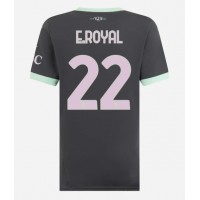 Camisa de time de futebol AC Milan Emerson Royal #22 Replicas 3º Equipamento Feminina 2024-25 Manga Curta